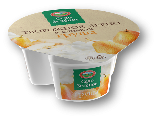 Творожное зерно в сливках Село Зеленое 