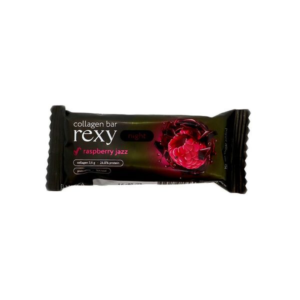 Батончик с высоким содержанием белка Rexy Night малиновый 40г