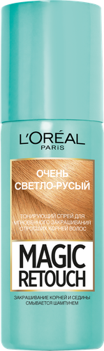 

Спрей тонирующий L'Oreal Paris Magic Retouch для мгновенного закрашивания отросших корней очень светло-русый 75 мл