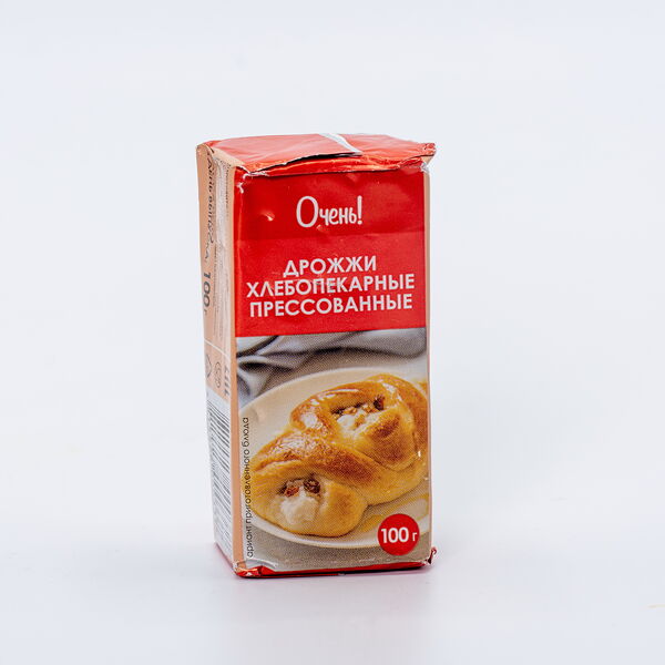 Дрожжи хлебопекарные прессованные  ТМ ОЧЕНЬ! 100 гр.