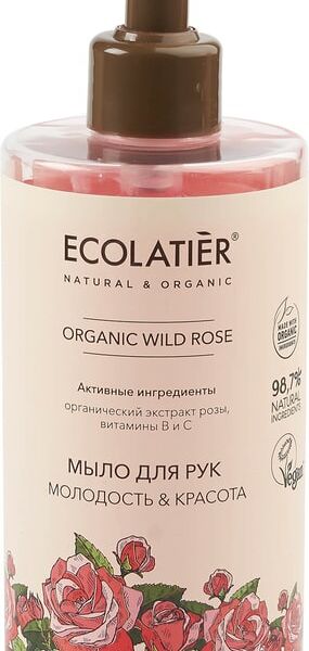 Мыло для рук Ecolatier Organic Wild Rose Молодость & Красота 460мл