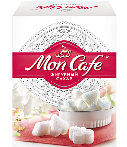 Сахар кусковой Mon Cafe белый фигурный