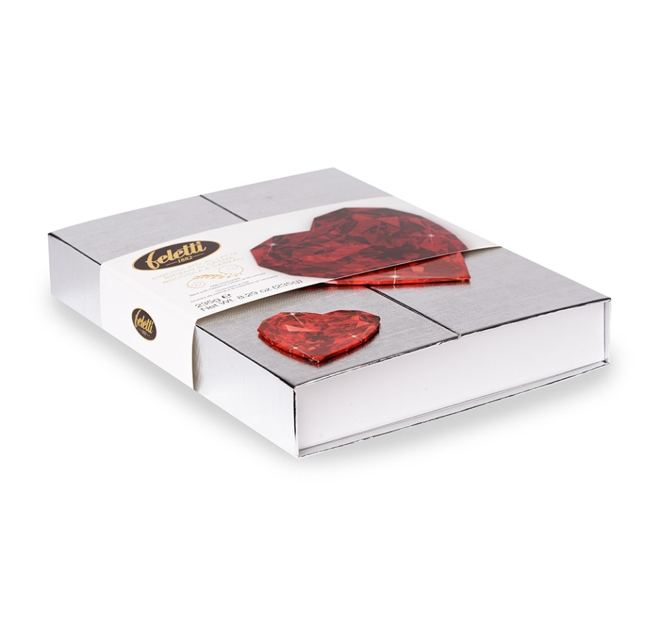 

Набор шоколадных конфет с ореховым кремом и хлопьями Feletti Scatola Gioiello 235 г, Италия