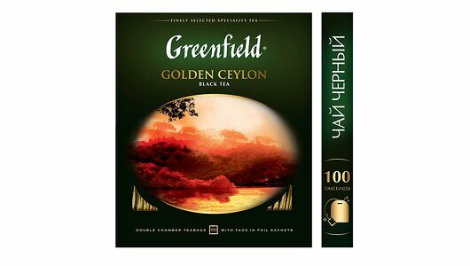 Чай черный Greenfield Golden Ceylon пакетированный 100х2г