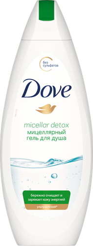 

Гель для душа Dove Мицеллярный Micellar detox 250 мл