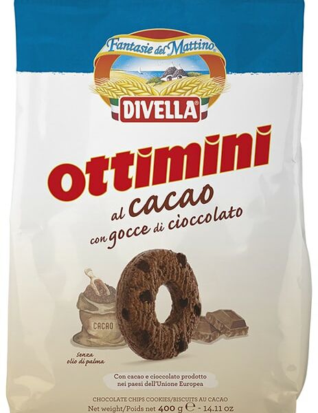 Печенье Divella Оттимини Шоколадное 400г