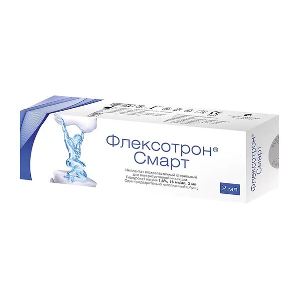 Флексотрон Смарт имплантант вязкоэластичный стерильный для в/с инъекции 16 мг/мл шприц 2 мл