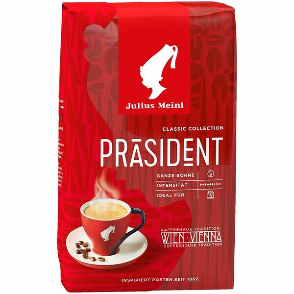 Кофе Julius Meinl Президент в зёрнах, 500г