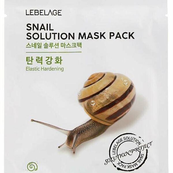 Маска тканевая для лица Lebelage с экстрактом муцина улитки