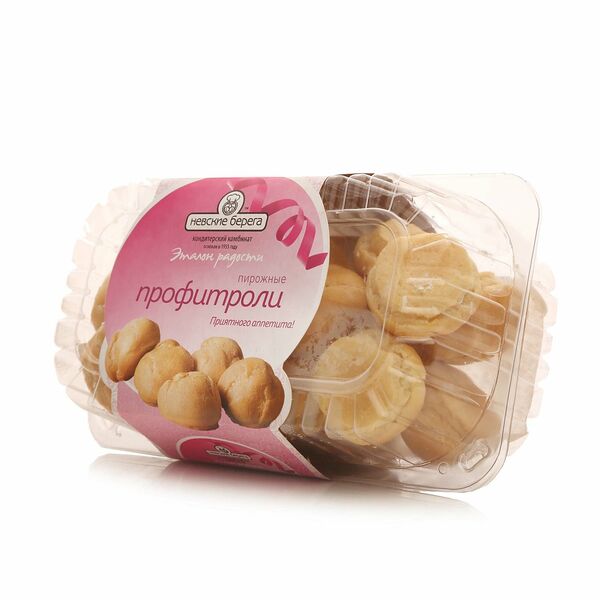 Пирожные заварные профитроли крем-брюле Невские Берега