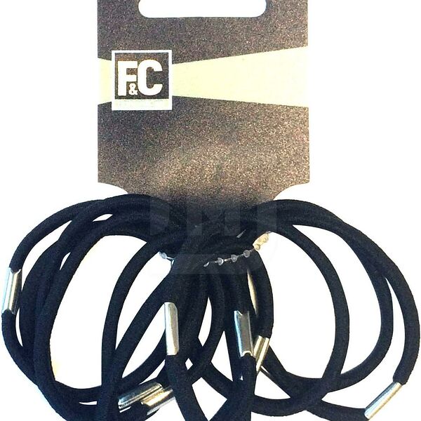 Резинки для волос черные тонкие