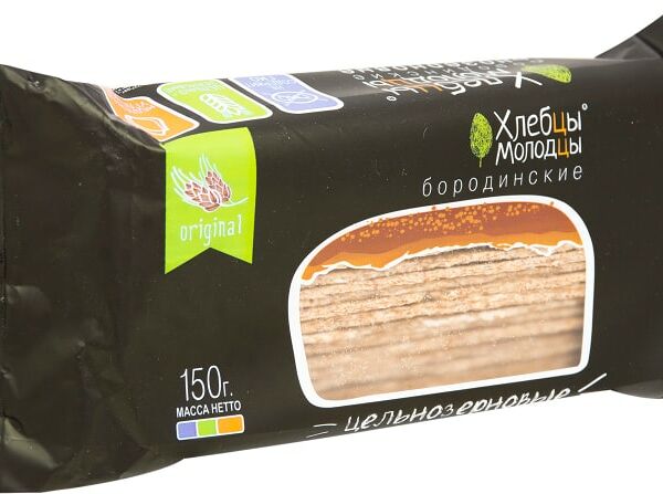 Хлебцы Молодцы Бородинские 150г