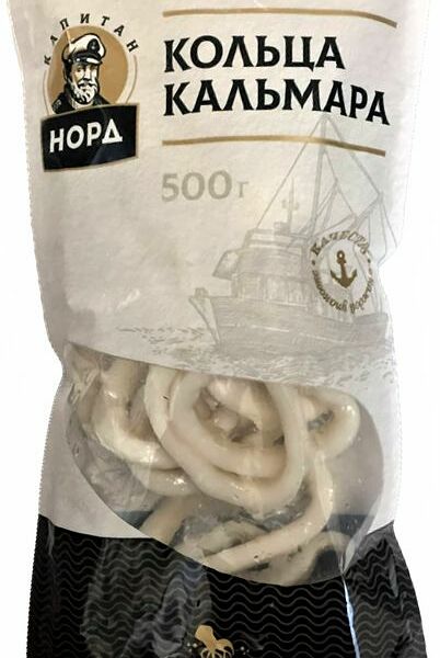Кальмар Капитан Норд гигантский кольца замороженные 500г