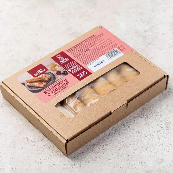 Блинчики ВкусВилл с вишней замороженные 380 г