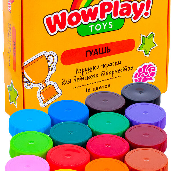 Гуашь WowPlay! 16 цветов