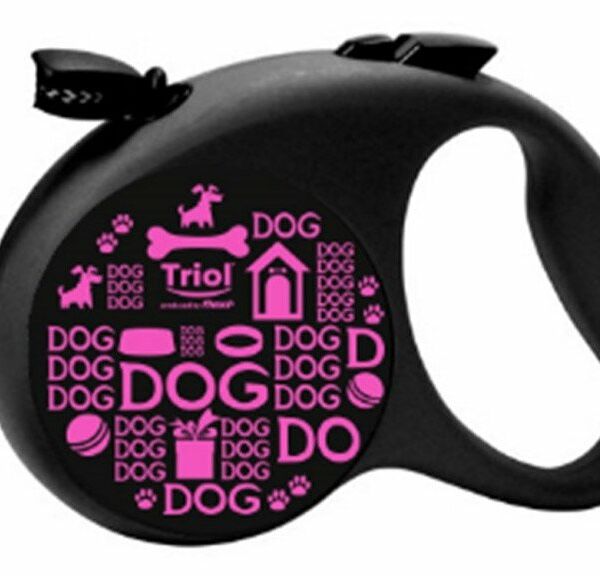 Поводок-рулетка для собак by Flexi Joy (бай Флекси Джой) M трос 5 м до 25 кг ТМ Triol (Триол)