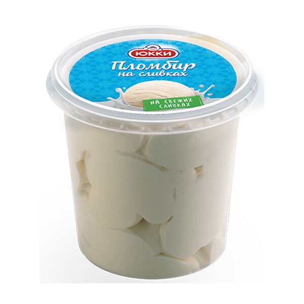 Мороженое ЮККИ ПЛОМБИР пломбир на сливках с ар ванили вес 220г