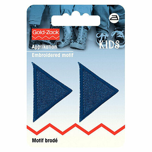 925282 Аппликация Треугольник, темно-синяя джинса Prym