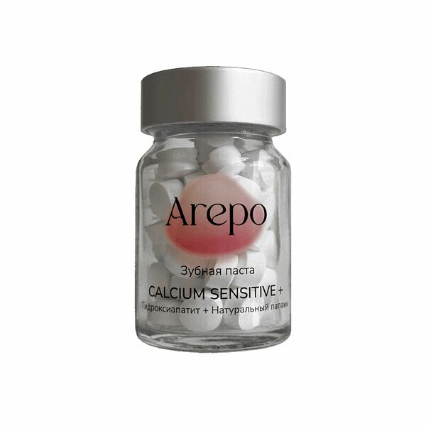 Arepo Зубная паста в таблетках Toothpaste Calcium Sensetive + №55