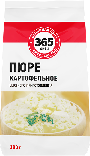 Пюре картофельное 365 ДНЕЙ, 300г