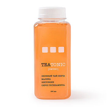 Чай холодный с малиной и шиповником Teatonic imuno SimplyGreen 290 мл, Россия