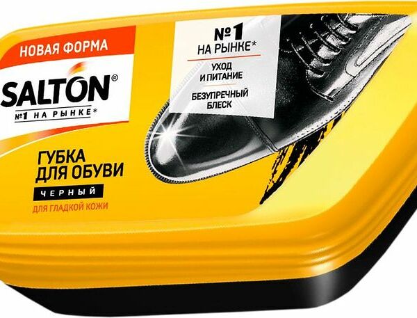 Губка для обуви Salton Волна для гладкой кожи чёрная