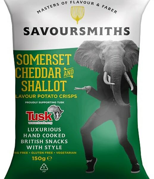 Чипсы Savoursmiths Сыр чеддер и Лук-шалот 150г
