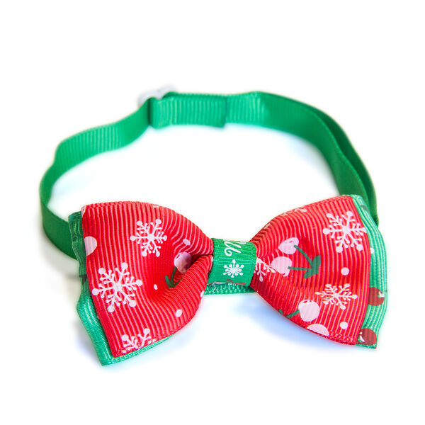 Галстук-бант новогодний снежинки