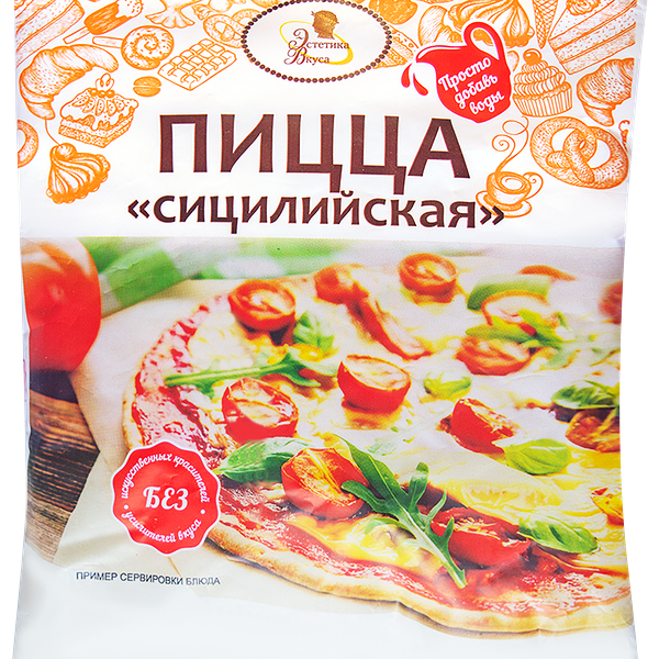 Смесь для выпечки ЭСТЕТИКА ВКУСА Пицца Сицилийская, 300г