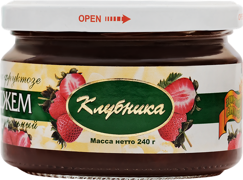 Джем ПЕТРОДИЕТ Клубничный, на фруктозе, 240г
