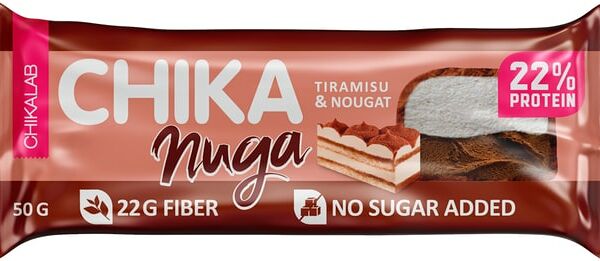 Батончик без сахара Chikalab layers с нугой Тирамису 50г