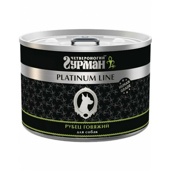 Четвероногий Гурман Platinum line рубец говяжий в желе для собак 240 г
