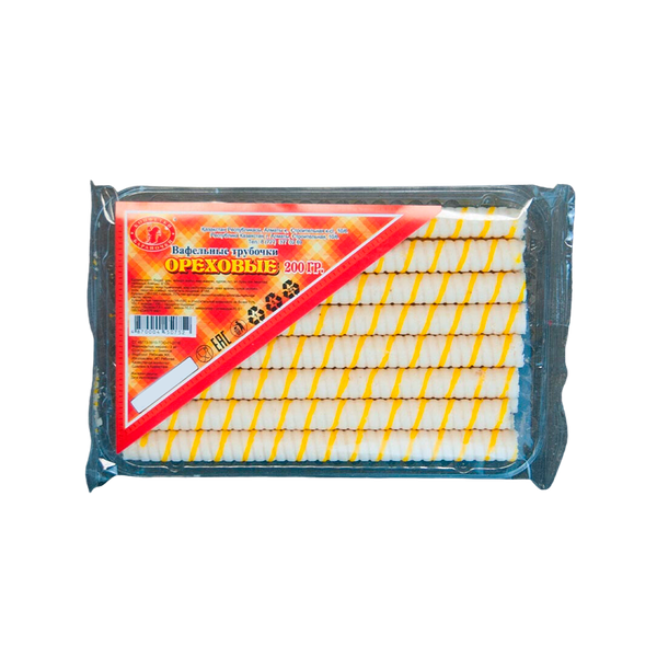 Трубочки Конфетки-Бараночки вафельные ореховые 200 г