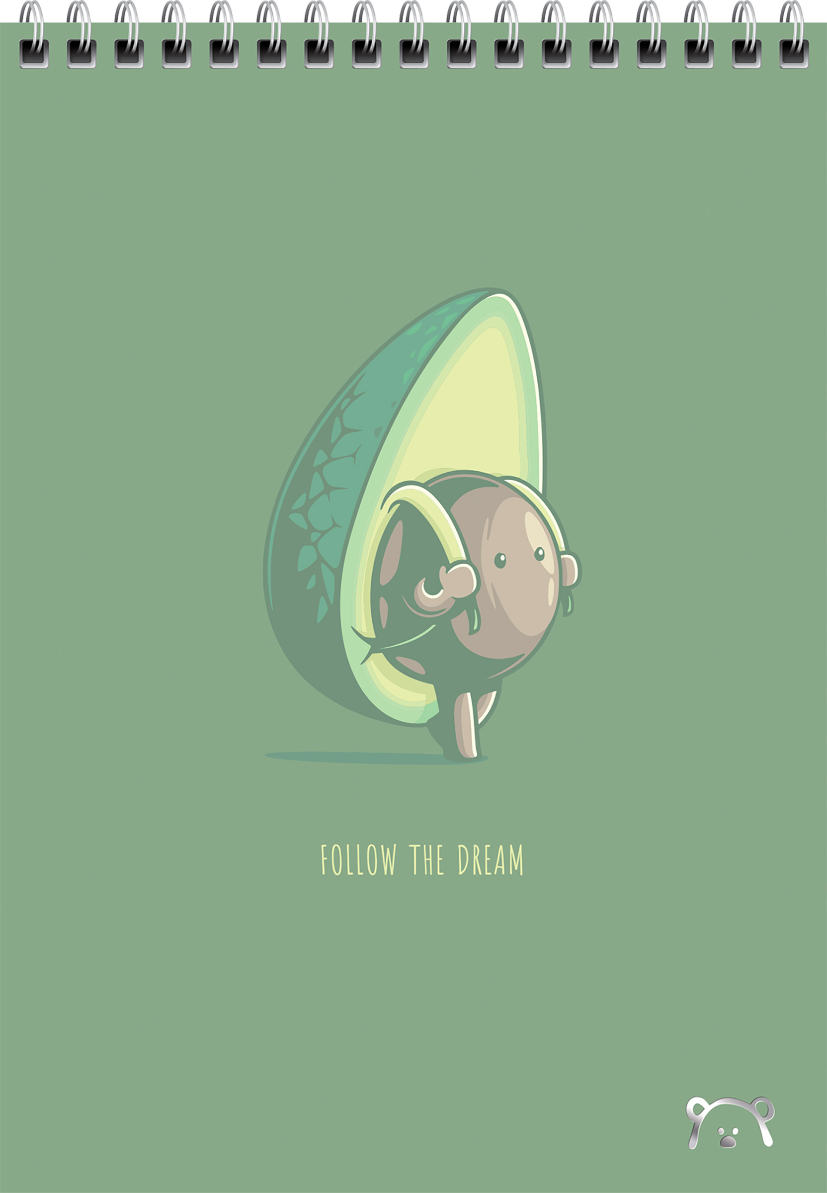 

Блокнот MESHU Avocadreams А5, 60 листов, на гребне Арт. MS_48667