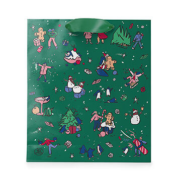 Пакет подарочный «Азбука Вкуса» Настроение праздника 35х40х14см, Россия