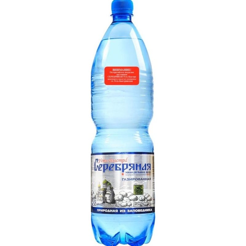 

Вода Серебряная Усть-Быстра минеральная газированная 1.5 л