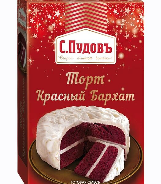 Смесь для выпечки С.Пудовъ Торт Красный Бархат 400г