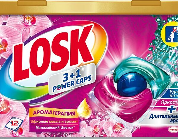 Капсулы для стирки Losk Power Caps Ароматерапия концентрированные