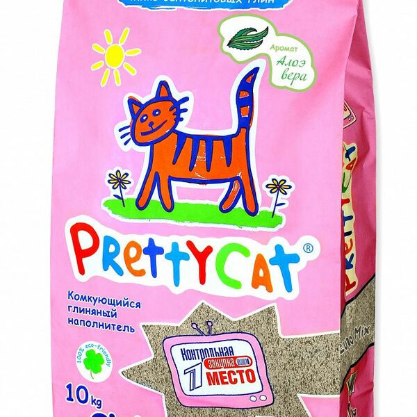 Наполнитель для кошачьего туалета PRETTYCAT Euro Mix комкующийся с Алоэ 10кг