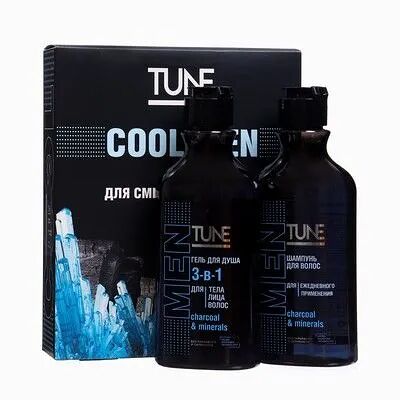 Подарочный набор Tune for men гель для душа мужской 250 мл, шампунь для волос 250 мл