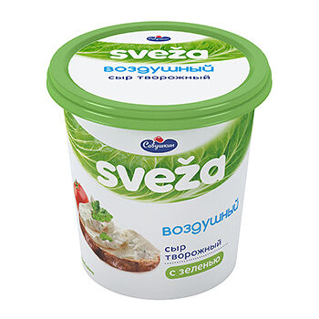 Сыр творожный Савушкин Sveza воздушный с зеленью 60% 150г