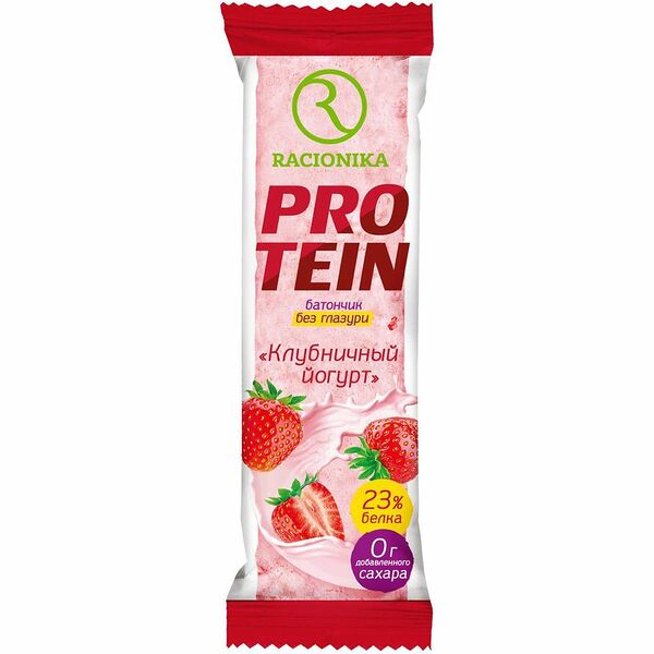 Батончик Racionika Protein Клубничный йогурт