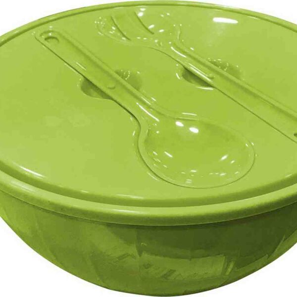 Салатник Giaretti Bono с крышкой и приборами, цвета в ассортименте