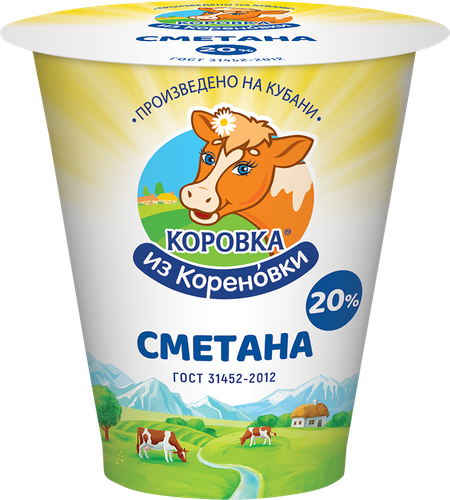 

Сметана Коровка из Кореновки 20% 300 г