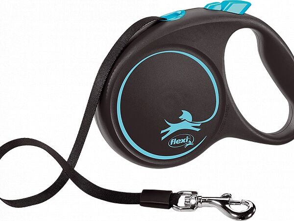 Flexi рулетка Black Design L до 50 кг (5 м лента) Синий