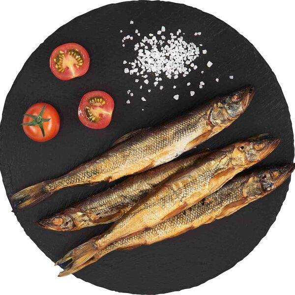 Корюшка горячего копчения, (1 штука ~ 300 г)