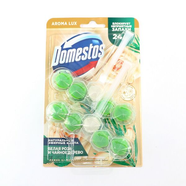 Блок для очищ унитаза Domestos Power5 Свеж зеленого чая Дуо 2*50г