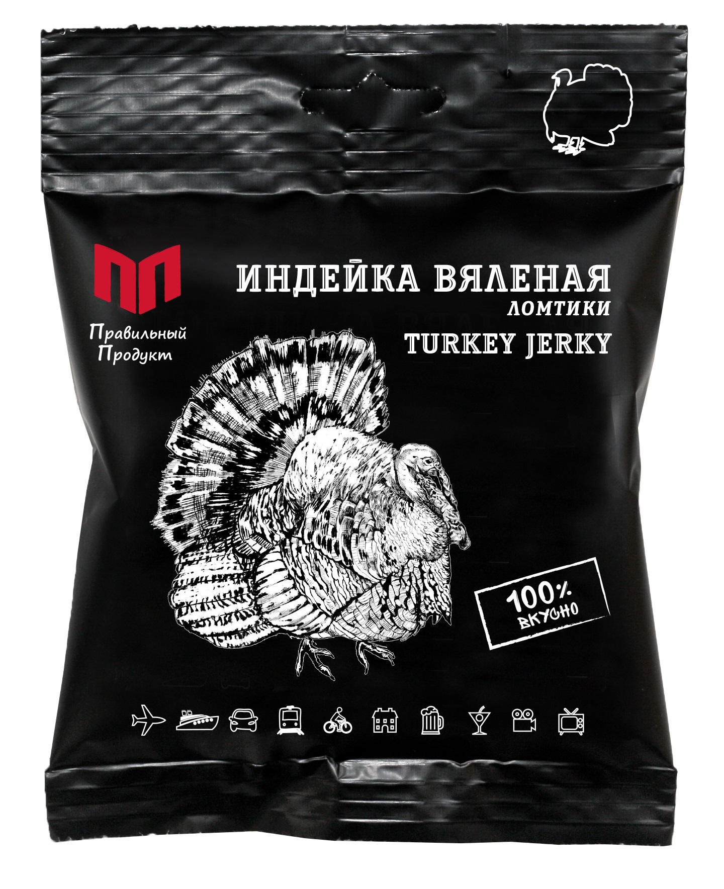 

Мясо вяленное Правильный Продукт индейка 25 г