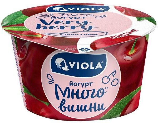 Йогурт Viola Very Berry Вишня 2,6%