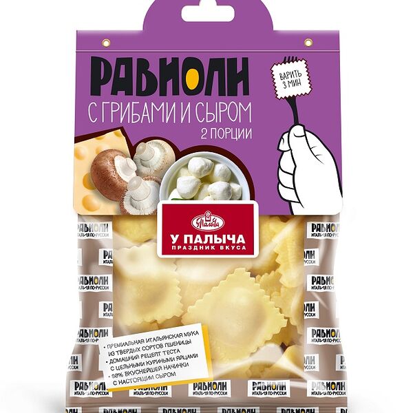Равиоли с грибами и сыром 250 г
